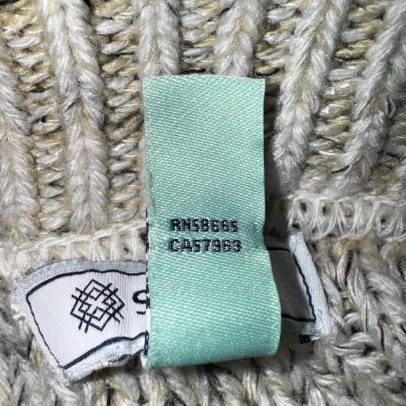 Susina Womens Sweater Size L Oatmeal Beige Long Sleeve Relaxed Pullover - Picture 5 of 6